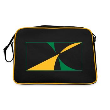 Alles im richtigen Verhältnis! - Retro Tasche - Schwarz/Gold - Hinten