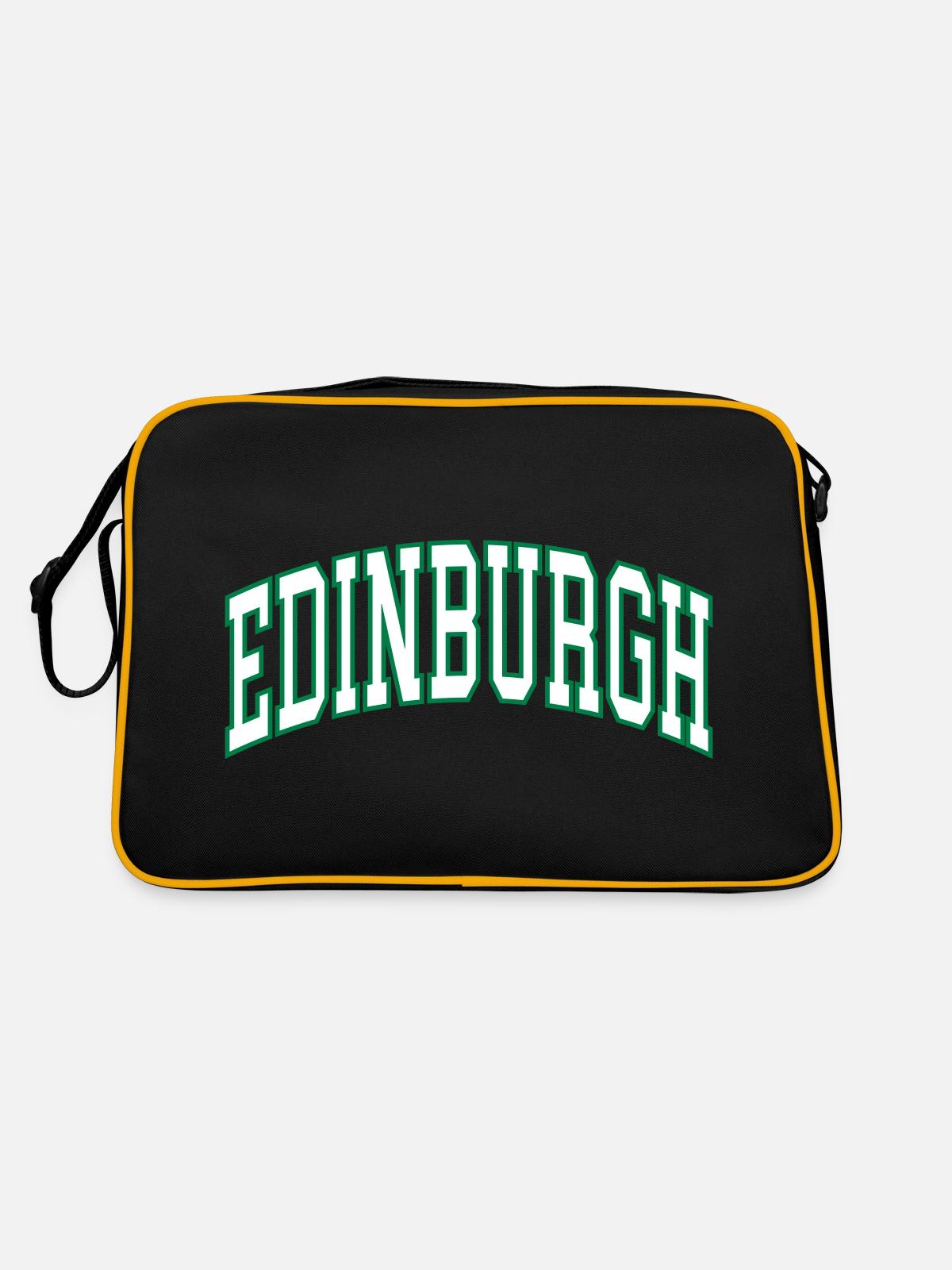 Edinburgh - Retro Bag - black/gold - Back