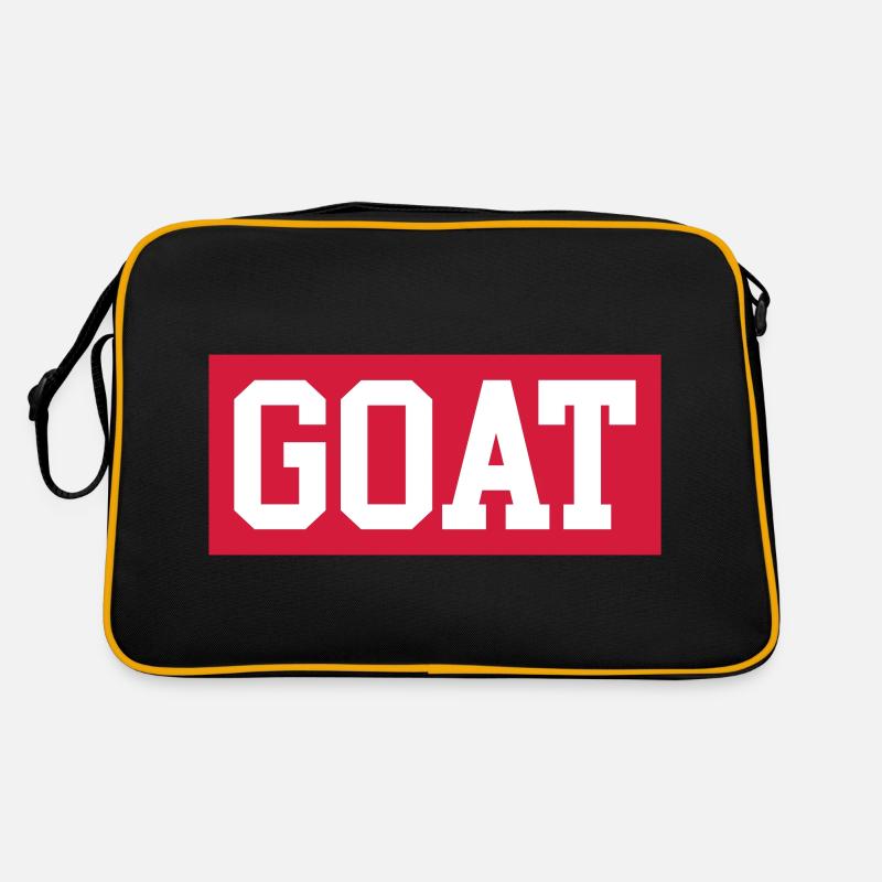 GOAT - Retro Tasche - Schwarz/Gold