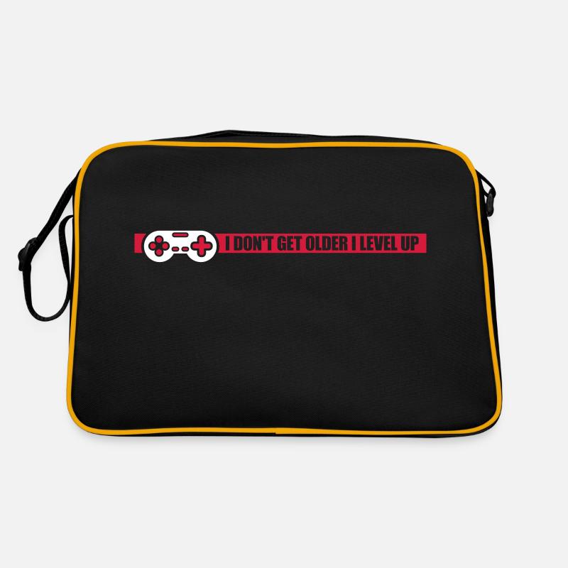 get older level up Retro Tasche
