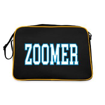 Zoomer - Retro Tasche - Schwarz/Gold - Hinten