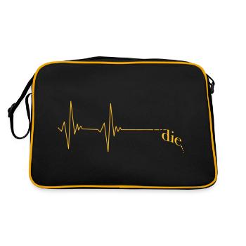 L’ECG en direct - Sac Retro - noir/or - Dos