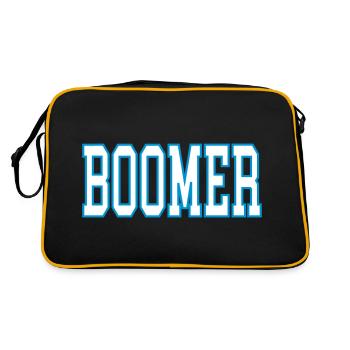 Boomer - Retro Tasche - Schwarz/Gold - Hinten