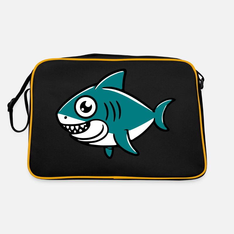 Hai Zeichnung Kind Retro Tasche
