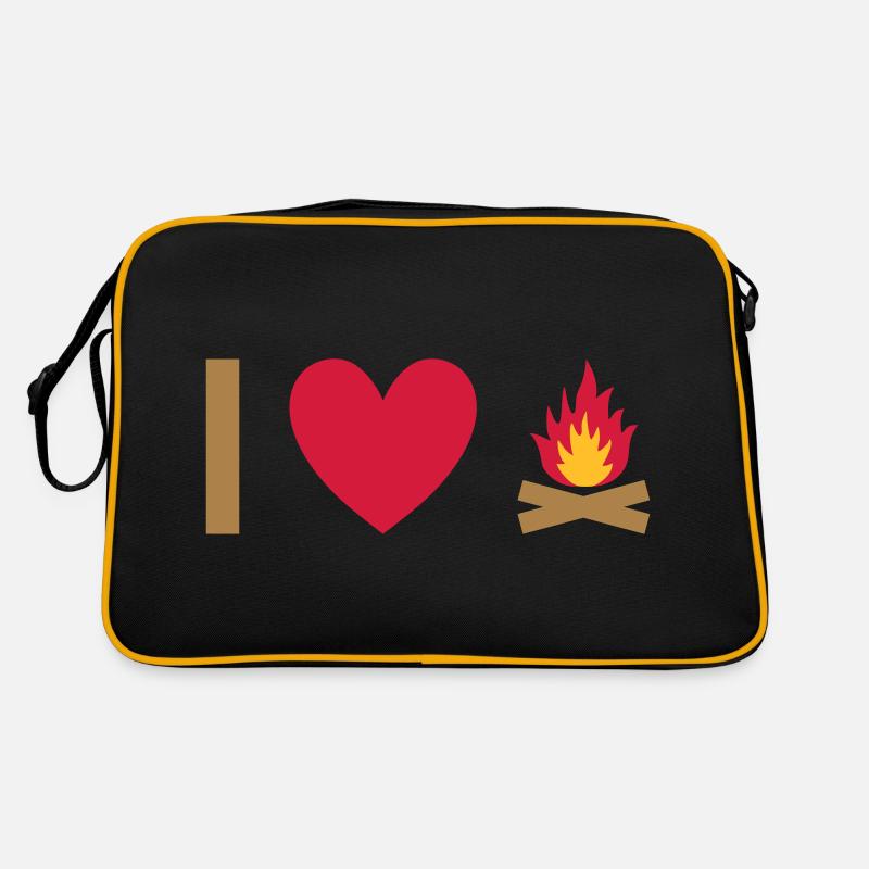 J’adore le feu de camp Sac Retro