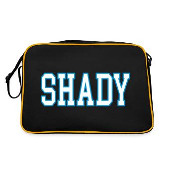shady - Retro Tasche - Schwarz/Gold - Hinten