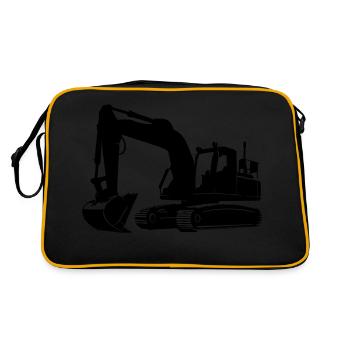 excavatrice - Sac Retro - noir/or - Dos