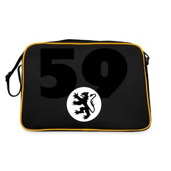 Ch'ti / Nord / Chti / Ch'ti mi / Nordiste - Sac Retro - noir/or - Dos