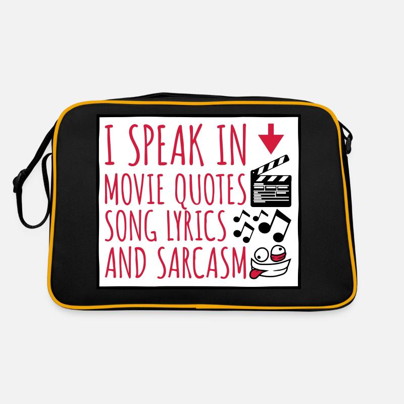 parler des paroles et du sarcasme Sac Retro