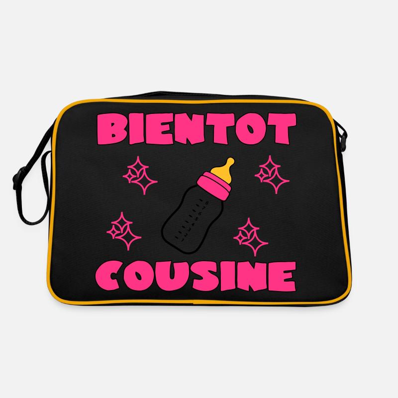 BIENTOT COUSINE - Sac Retro - noir/or