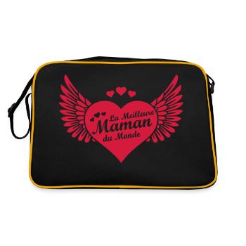 maman - Sac Retro - noir/or - Dos