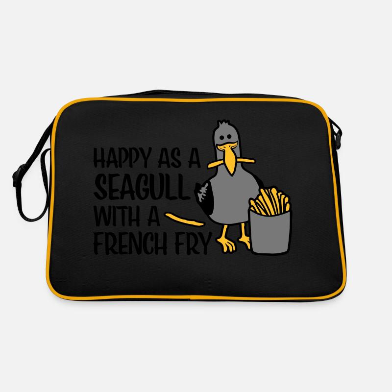 Heureux comme une mouette Sac Retro
