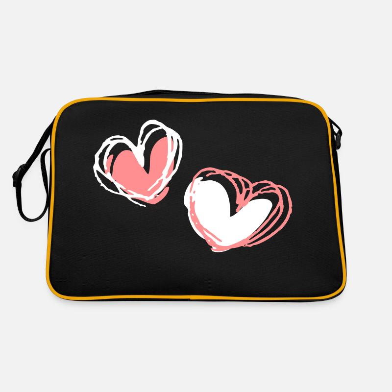 Deux formes cardiaques Sac Retro