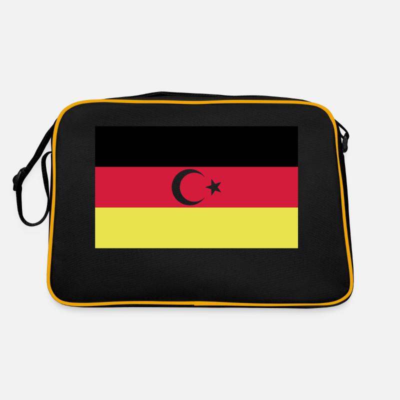 German Turkish flag Retro Bag