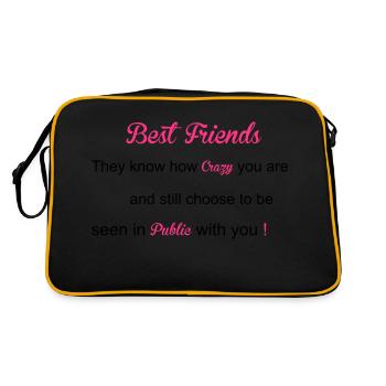 Best Friends - Sac Retro - noir/or - Dos