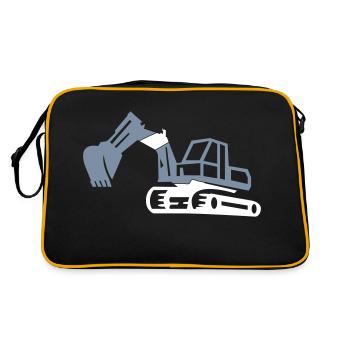 excavatrice - Sac Retro - noir/or - Dos