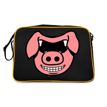 Porc frais - Sac Retro - noir/or - Dos