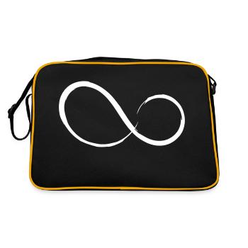 Caractère infinité du vecteur - Sac Retro - noir/or - Dos