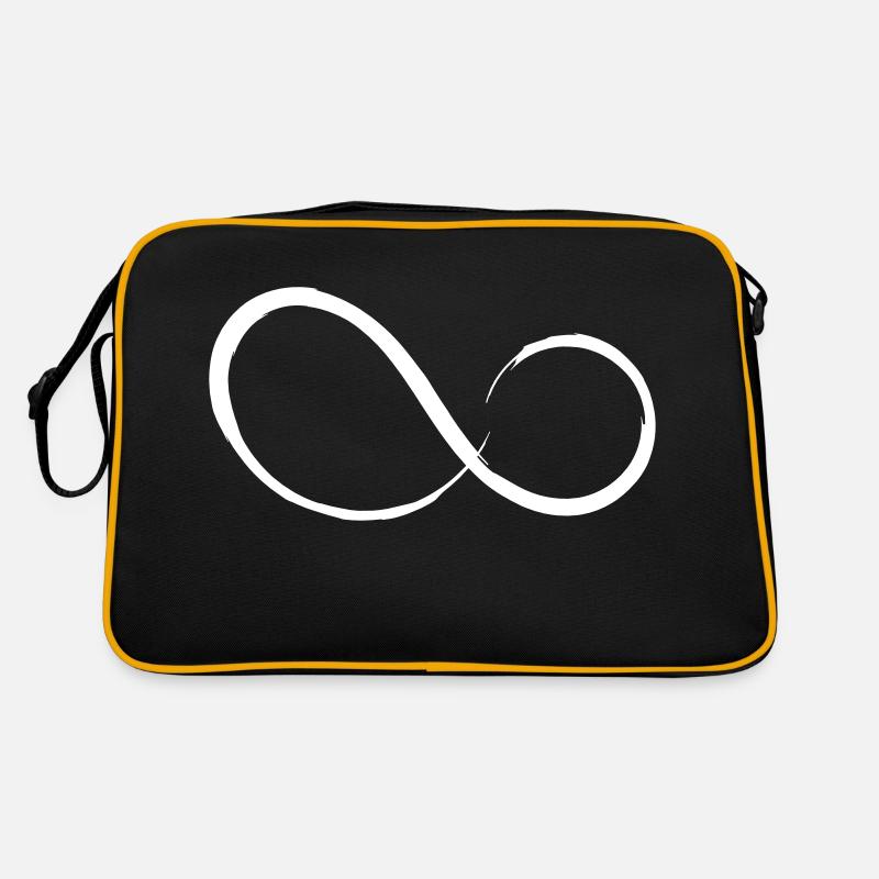 Unendlichkeitszeichen Unendlichkeit Vektor Motiv Retro Tasche