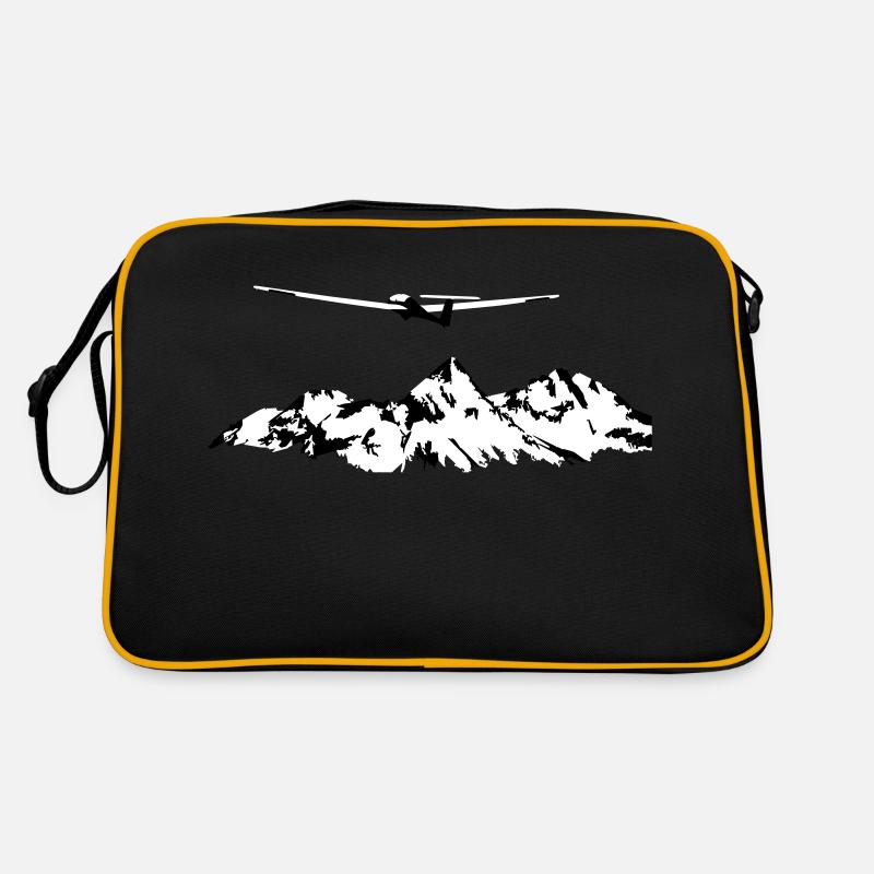 Planeur Planeur Planeur Pilote - Sac Retro - noir/or