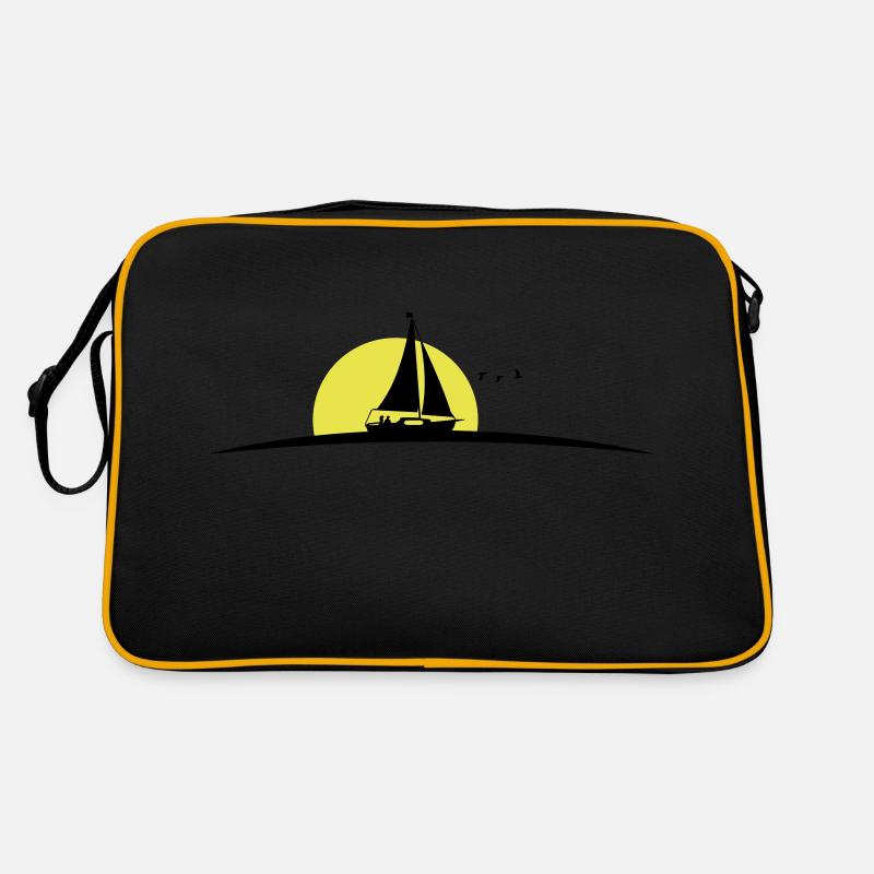 Segelboot Retro Tasche