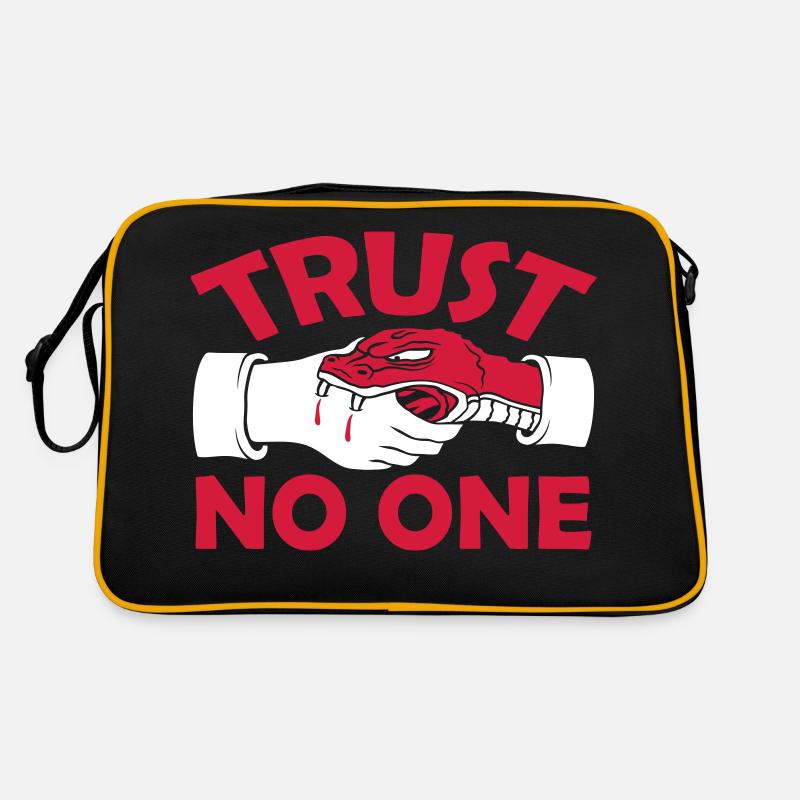 trust no one quote Retro Bag