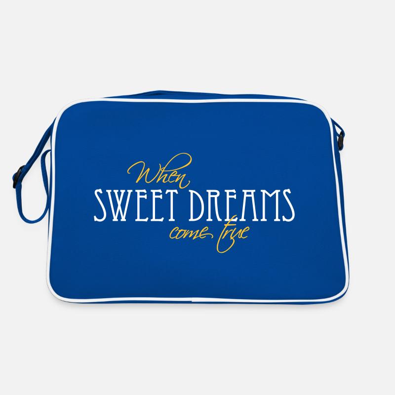 When sweet dreams come true - Spruch Retro Tasche