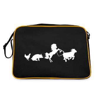 Farm - Retro Bag - black/gold - Back