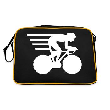 T-shirt for timekeepers and racing drivers. - Retro Bag - black/gold - Back