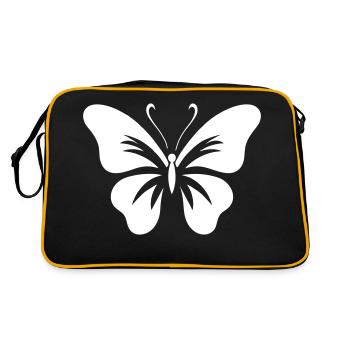 Bold Butterfly - Retro Bag - black/gold - Back