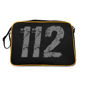 112-5 - Retro Tasche - Schwarz/Gold - Hinten