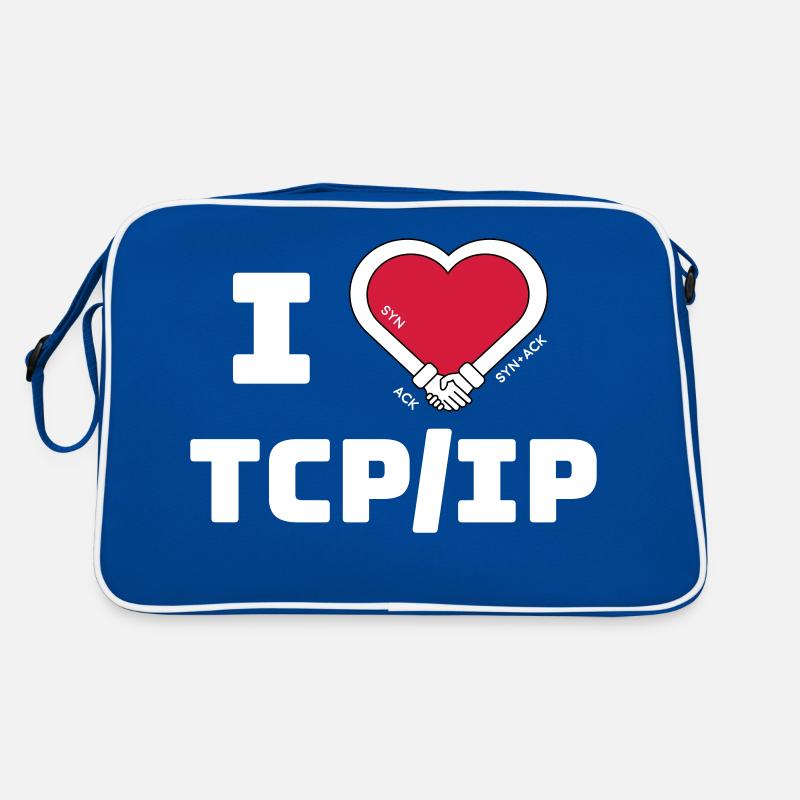 I love TCP/IP - Tribute to TCP IP & DARPA Retro Bag
