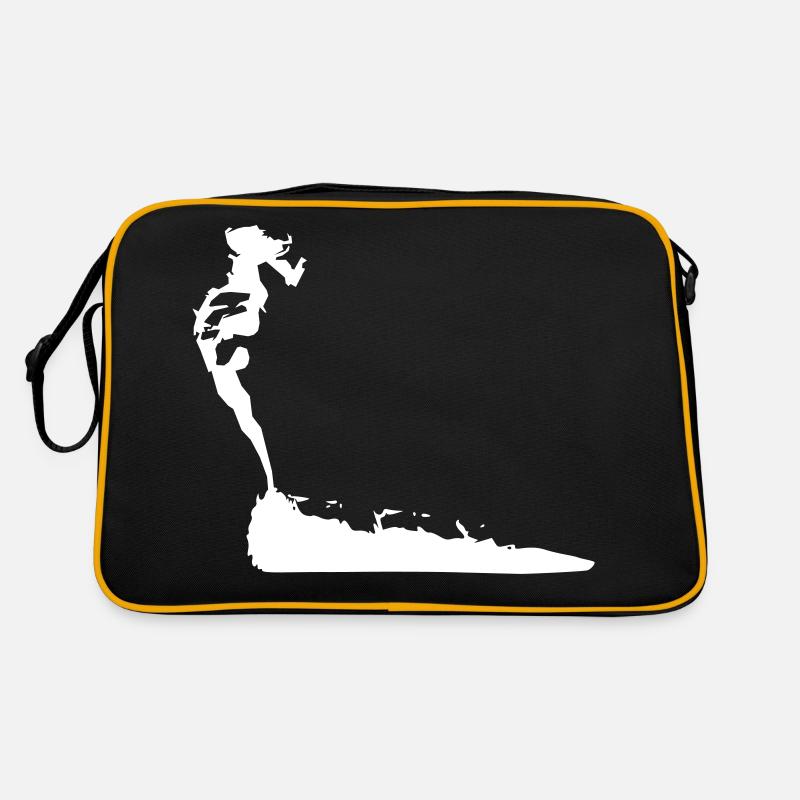 Fumer de l’herbe - lettrage avec image Sac Retro