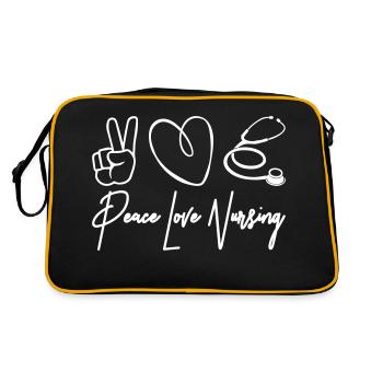 Peace Love Nursing - Sac Retro - noir/or - Dos