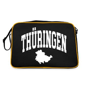Thüringen - Retro Tasche - Schwarz/Gold - Hinten