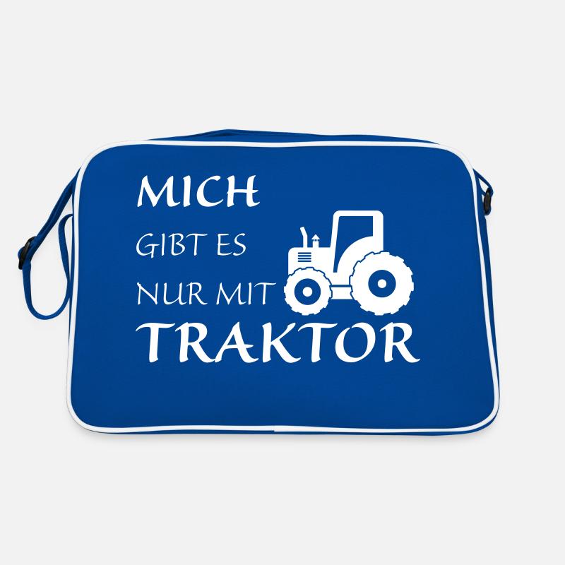 Nur mit Traktor Retro Tasche