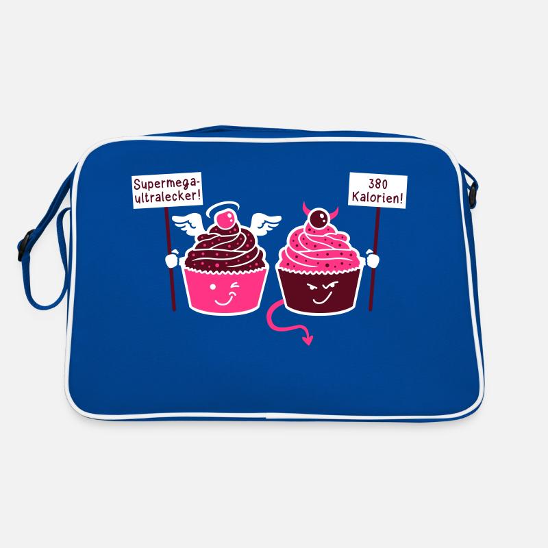 Cupcake - Muffin - Törtchen - Engel - Teufel - 3C Retro Tasche