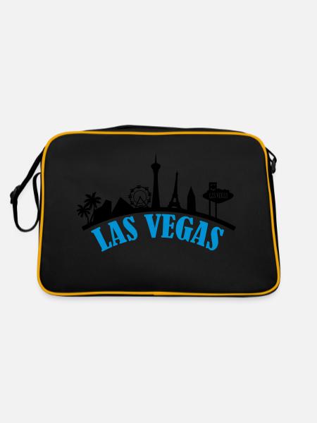 las_vegas_002 - Retro Bag - black/gold - Back