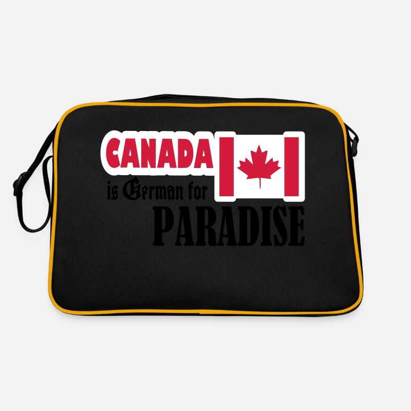canada is german for paradise Retro Bag