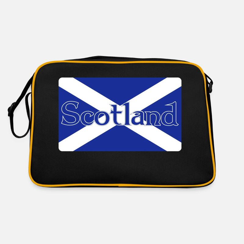 Drapeau de l’Écosse avec texte sur le dessus Sac Retro