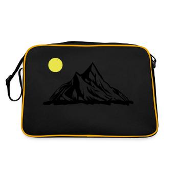 Montagnes - Sac Retro - noir/or - Dos