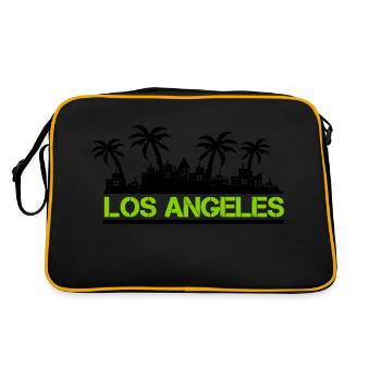 Los Angeles - Sac Retro - noir/or - Dos