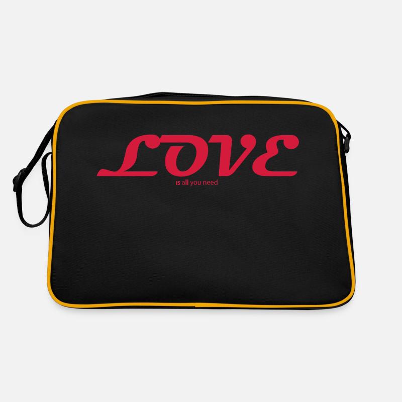 Love is all you need Retro Tasche