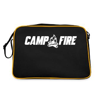 Campfire - Retro Bag - black/gold - Back