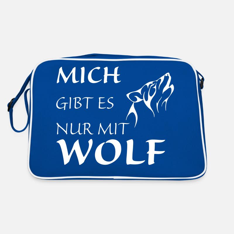 Nur mit Wolf Retro Tasche