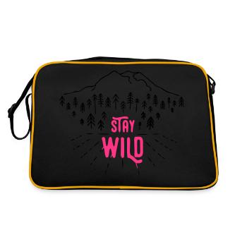 Stay Wild - Retro Bag - black/gold - Back