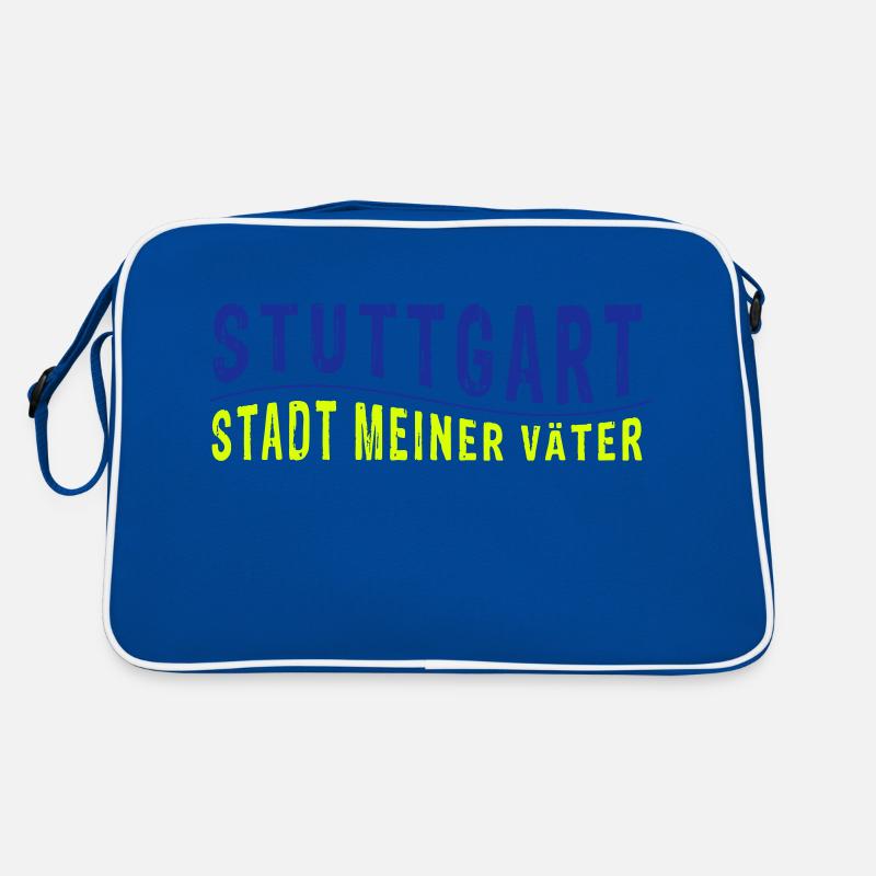Stuttgart LA CITÉ DE MES PÈRES (illustration vectorielle) Sac Retro