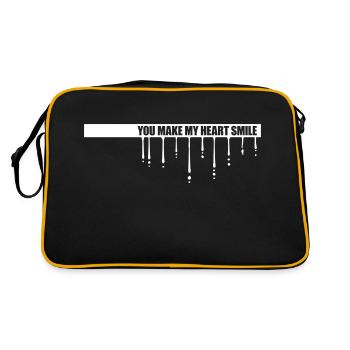 Faire sourire mon cœur - Sac Retro - noir/or - Dos