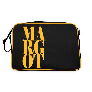 Margot Nom Prénom Police moderne Word Art - Sac Retro - noir/or - Dos