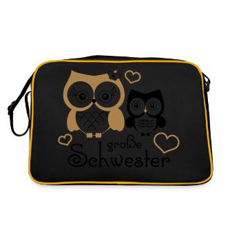 große Schwester - Sac Retro - noir/or - Dos